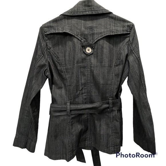 BACCINI jacket heathered black chambray size small - Picture 3 of 12